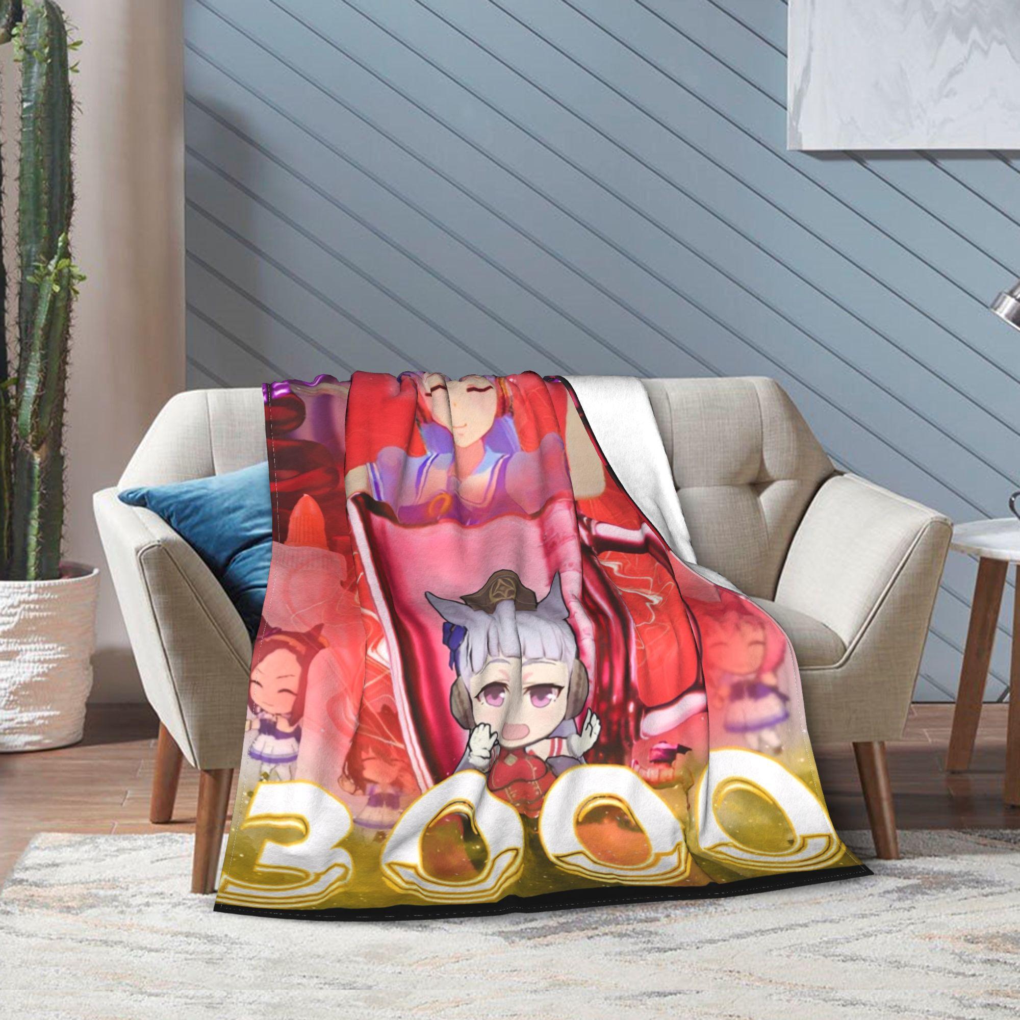 Umamusume: Pretty Derby Gold Ship Blanket Multi-size Cozy and Lightweight Throw Blankets for Sofa Couch and Bed 75X95CM
