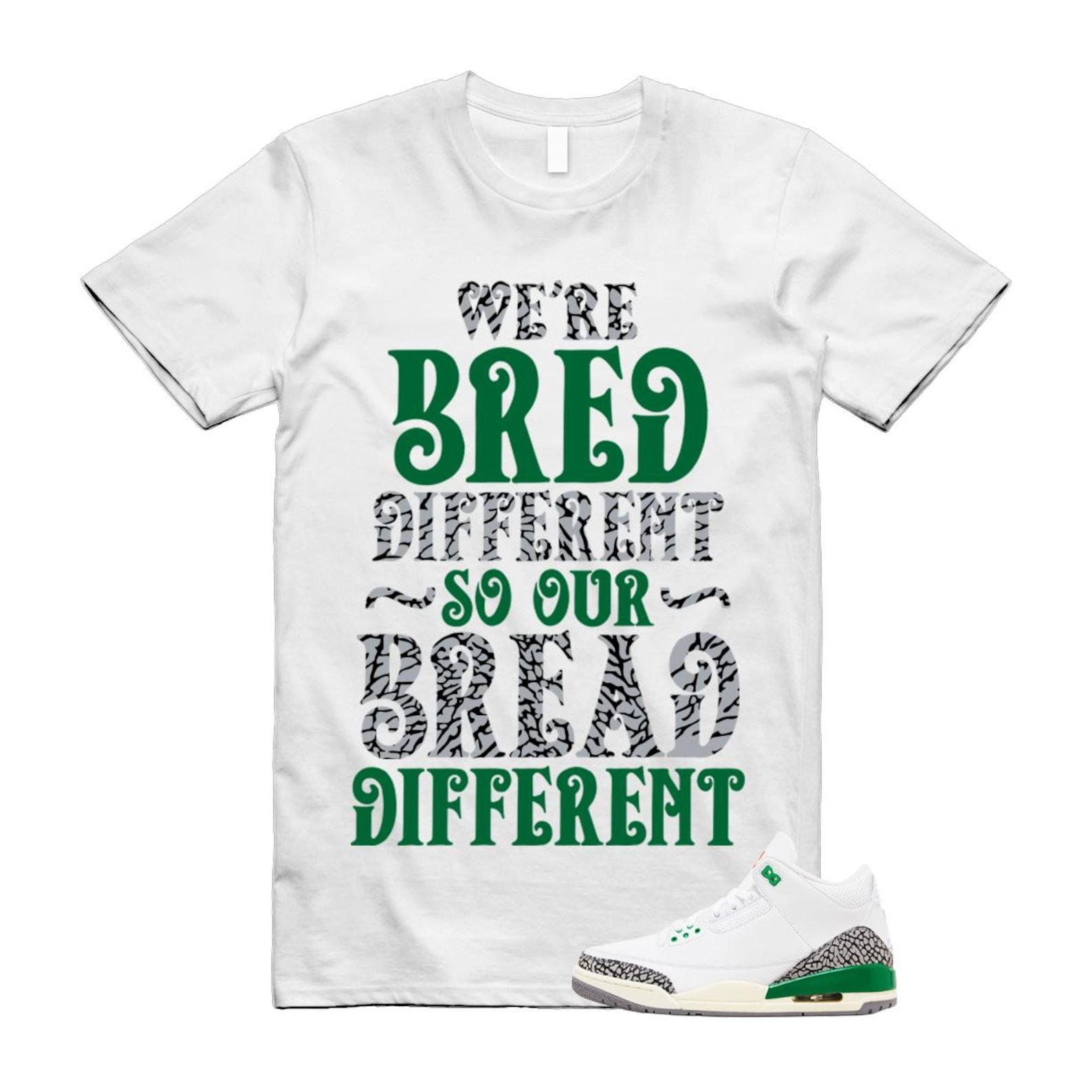 3 Lucky Green White Cement Grey T Shirt Match BREAD S