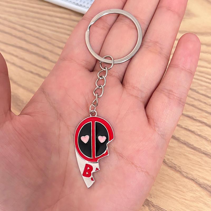 

Стильные украшения Marvel Superhero с Дэдпулом и Росомахой из прочного сплава для повседневной носки Small Keychain