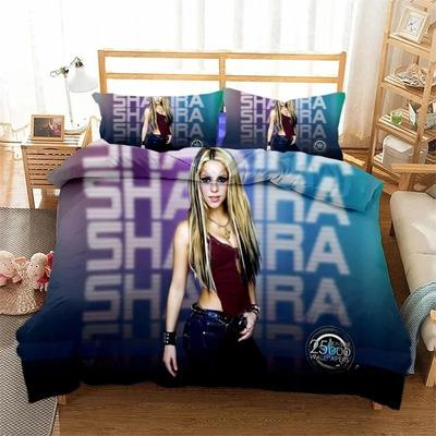 Juegos de Cama Exquisitos de la Cantante Shakira Juego de Suministros para la Cama Juego de Funda Nórdica Juego de Colcha Juego de Cama Regalo de Cumpleaños de Lujo Textiles para el Hogar