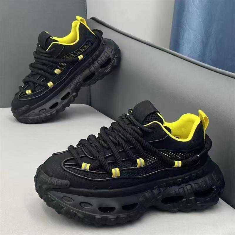 Men's shoes fashionable thick-soled heightening sports dad shoes men's Korean version of high-end versatile breathable casual mesh shoes
