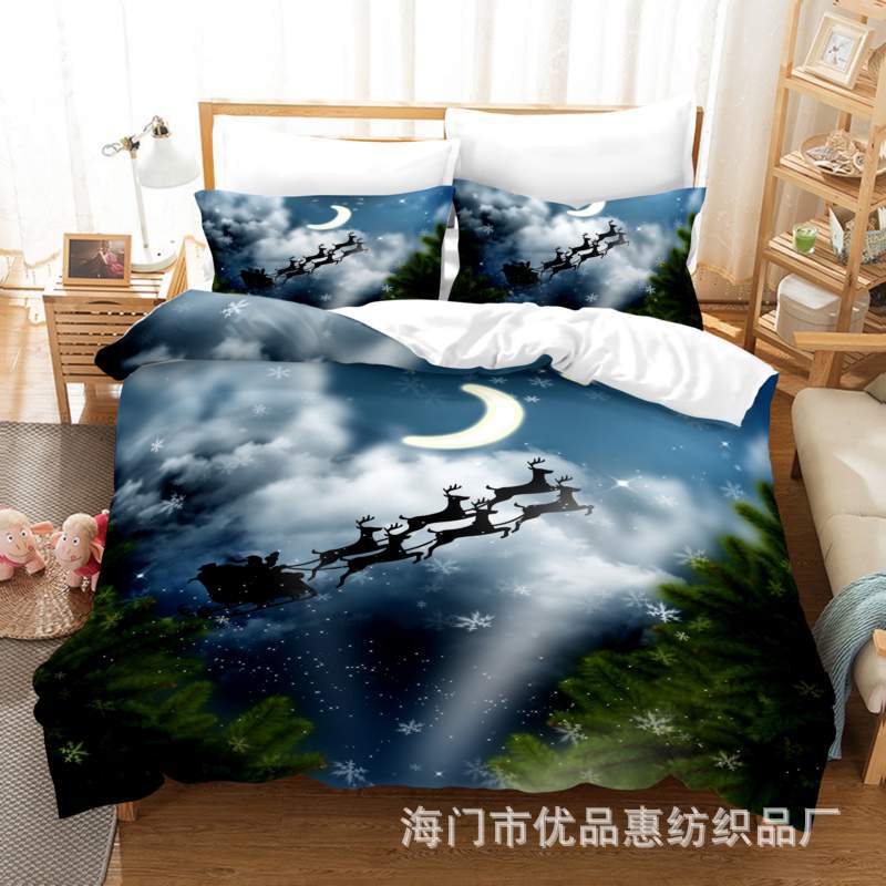 

3D Digital Printing Kit Quilt Set Three-Piece Set GB-Single135cm×200cm 2pcs