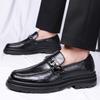 Men's Leather Shoes 2025 New Business Dress Leather Shoes Trend Fashion Casual High-end Wedding Men's Shoes 2025 Direct Sales