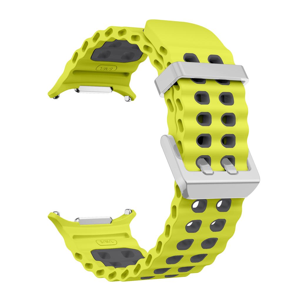 Galaxy Watch Ultra Marine Band Accessories Silicone Sport Bracelet Correa For Samsung Galaxy Watch 7 Ultra 47mm Original Strap