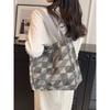 Canvas Bag Large Capacity Women's Summer High-end Fashion One-Shoulder Armpit Bag College Student Commuter Tote Bag