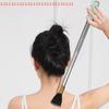Stainless Steel Retractable Scratcher Portable Telescopic Back Scratcher Itch Massage Tool Adjustable Double Pole Scratcher Gift