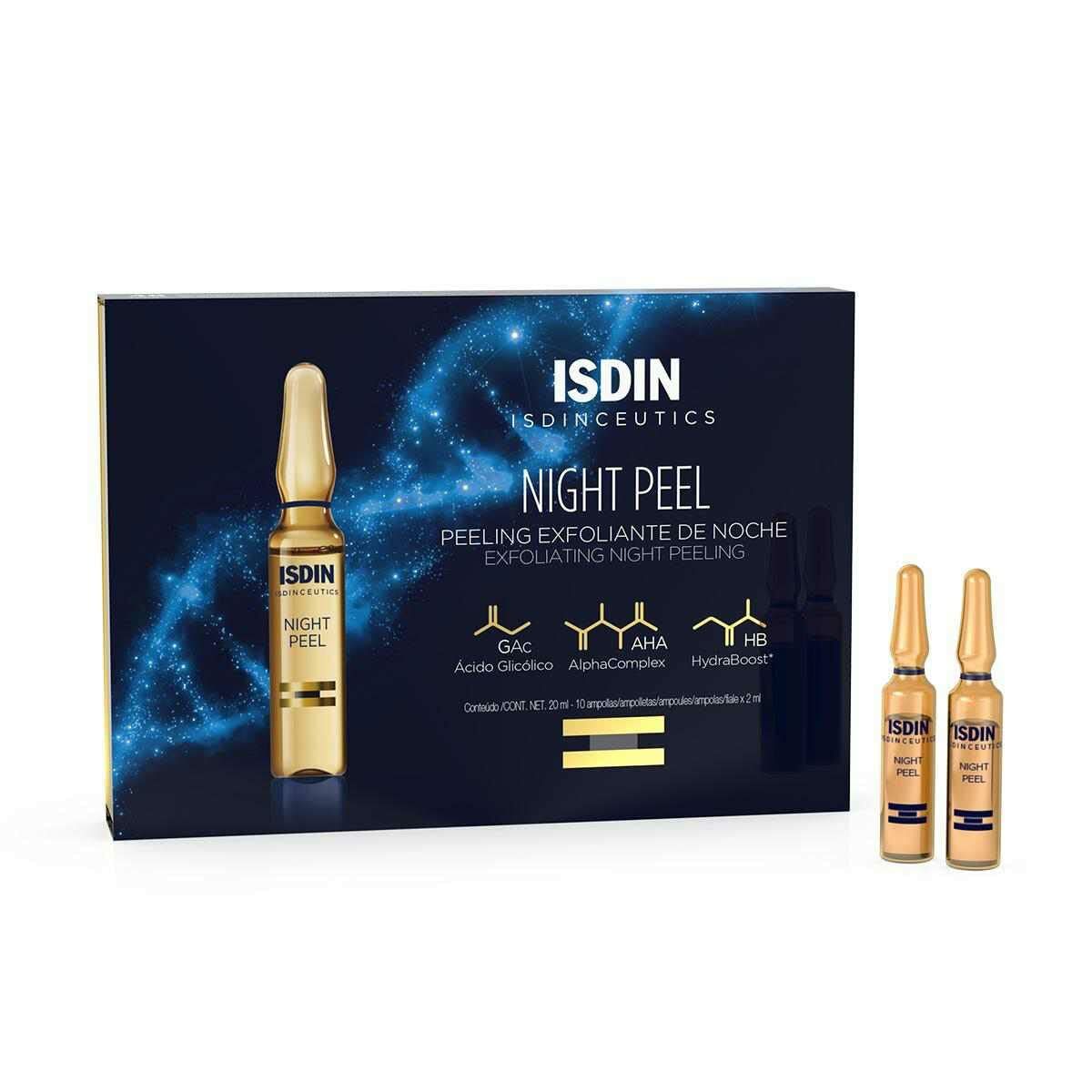 

Isdin Night Peel Отшелушивающая сыворотка-сыворотка, ампулы 2 мл x 10 шт.