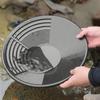 Hot Sale Gold Pan Portable Gold Sand Screening Pan Black Round ABS Sturdy Gold Panning Pan for Prospecting Gold Pan Gold Panning