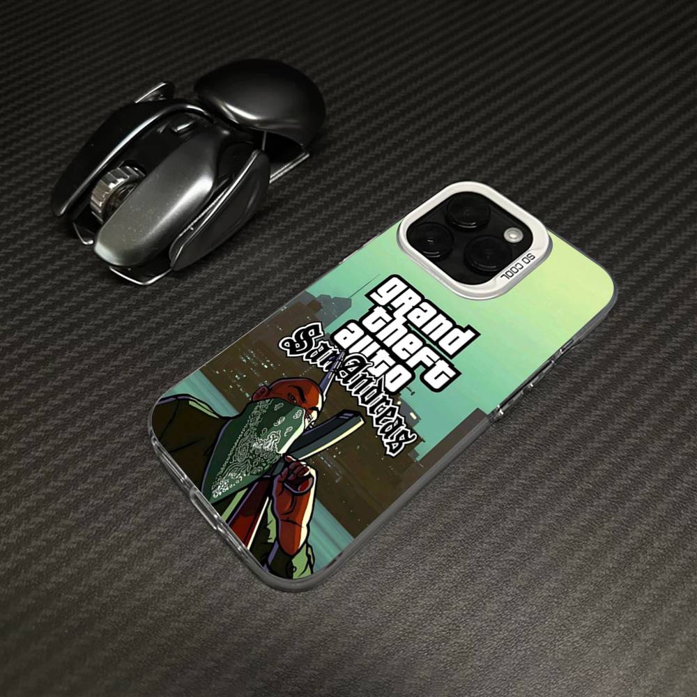 San Andreas G-GTA Phone Case For iPhone 16 15 14 13 12 11 Pro Max 17 Plus Colorful Cover