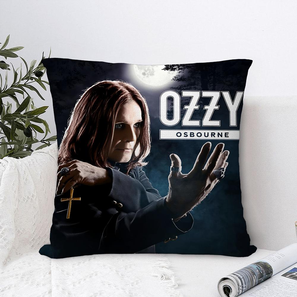 

O-OZZY OSBOURNE Pillow Case Sofa Decorative Home Print Plush Square Throw Pillow Covers Cushion Decor Cover 18x18Inch