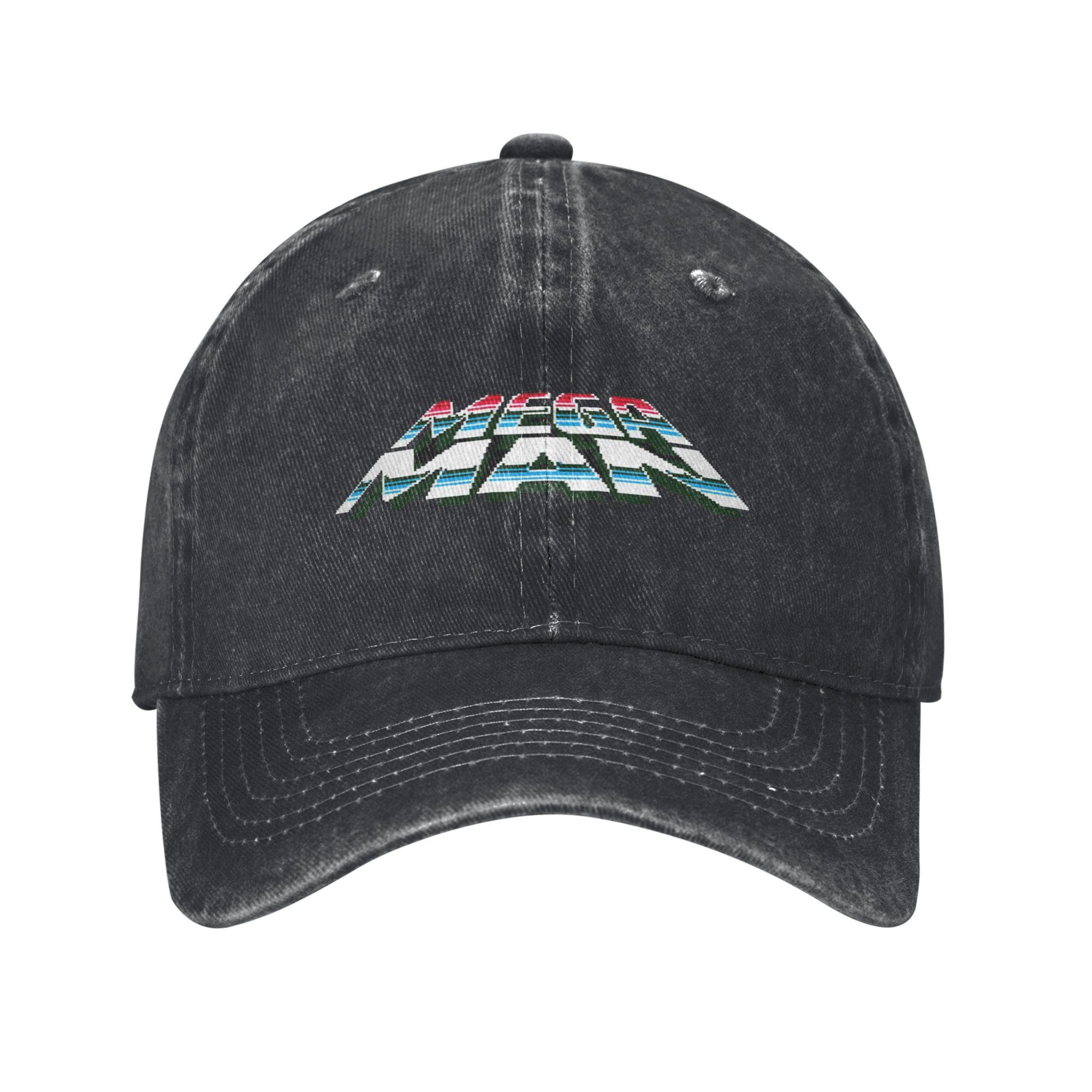 Mega Unisex MegaUnisex Logo Baseball Caps Vintage Distressed Washed Snapback Cap Unisex Style Outdoor Adjustable Fit Caps Hat One Size