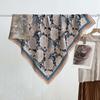 Sunscreen Double-sided Printed Silk Scarf Lightweight Retro Patterned Square Shawl  Spring