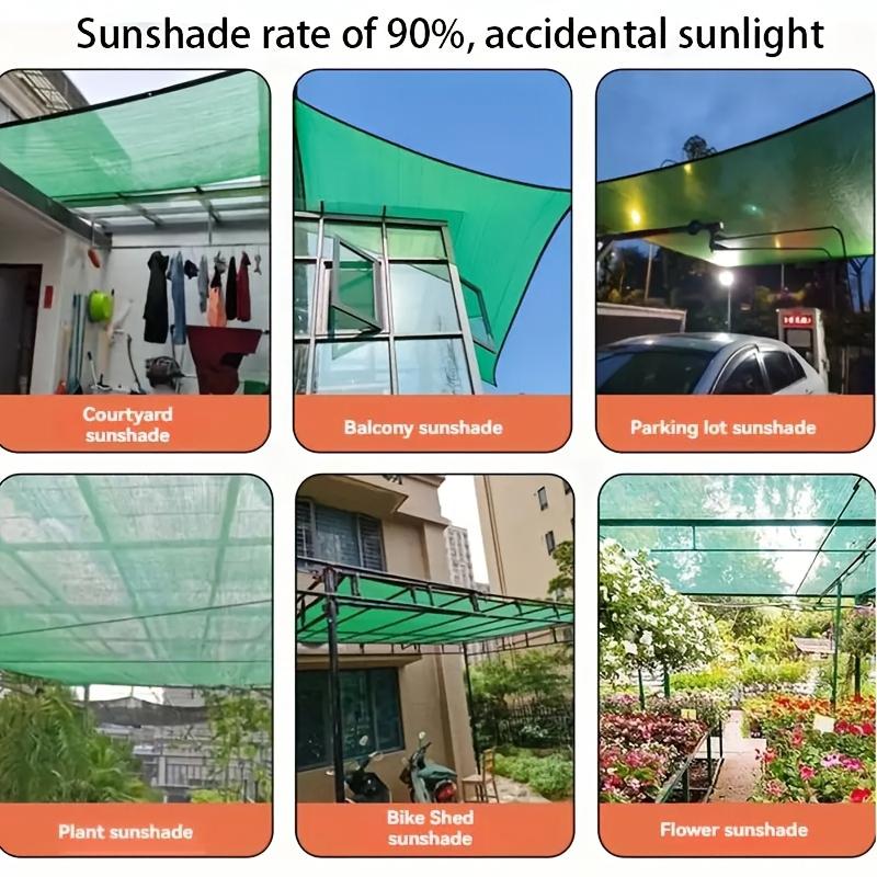 1PC UV Protection Outdoor Shade Cloth with Grommets Breathable & Lightweight Perforated Sun Shade Net for Patio Outdoor