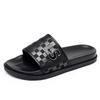 Fashion Summer Fashion Casual Flip Flops for Men New Designer Black Cow Leather Slippers Male High Quality Korean Outwear Slides Men