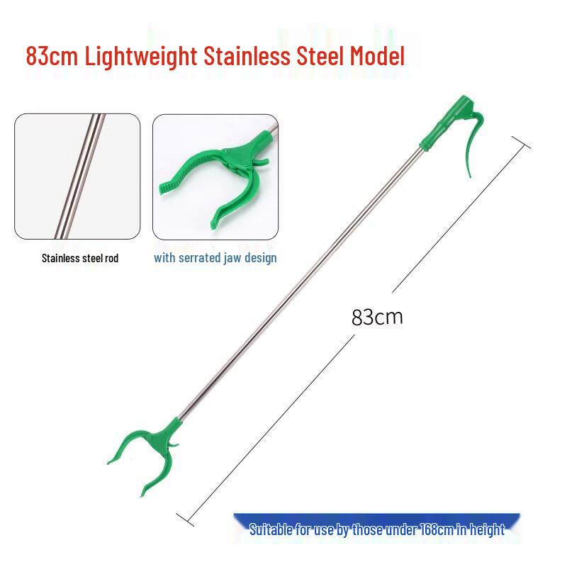 HANDUNYOU Stainless Steel Long Handle Trash Grabber 3-Pack