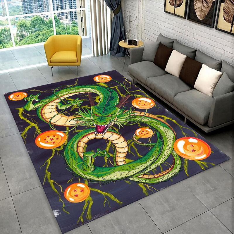 Cartoon D-Dragon Ball Anime Game Carpet Rug for Playroom Bedroom Living Room Sofa Home Decor,kid Area Rug Non-slip Floor Mat