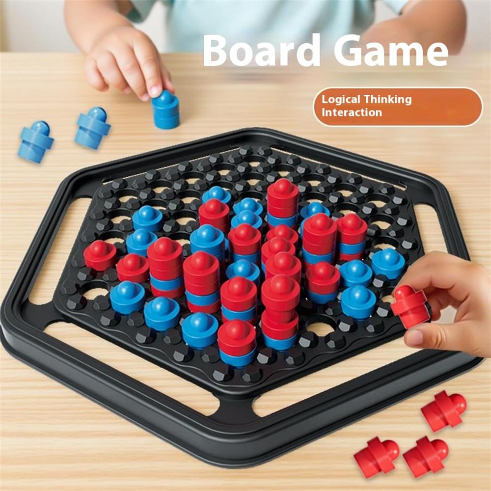 KJ135 Educational Chess Push Ball Game Board Game Toys Two Player Four-in-a-Row Checkers for Children