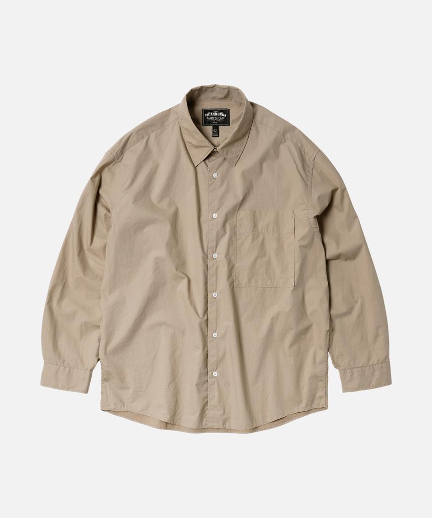FRIZMWORKS Paper Cotton Relaxed Shirt _ Beige