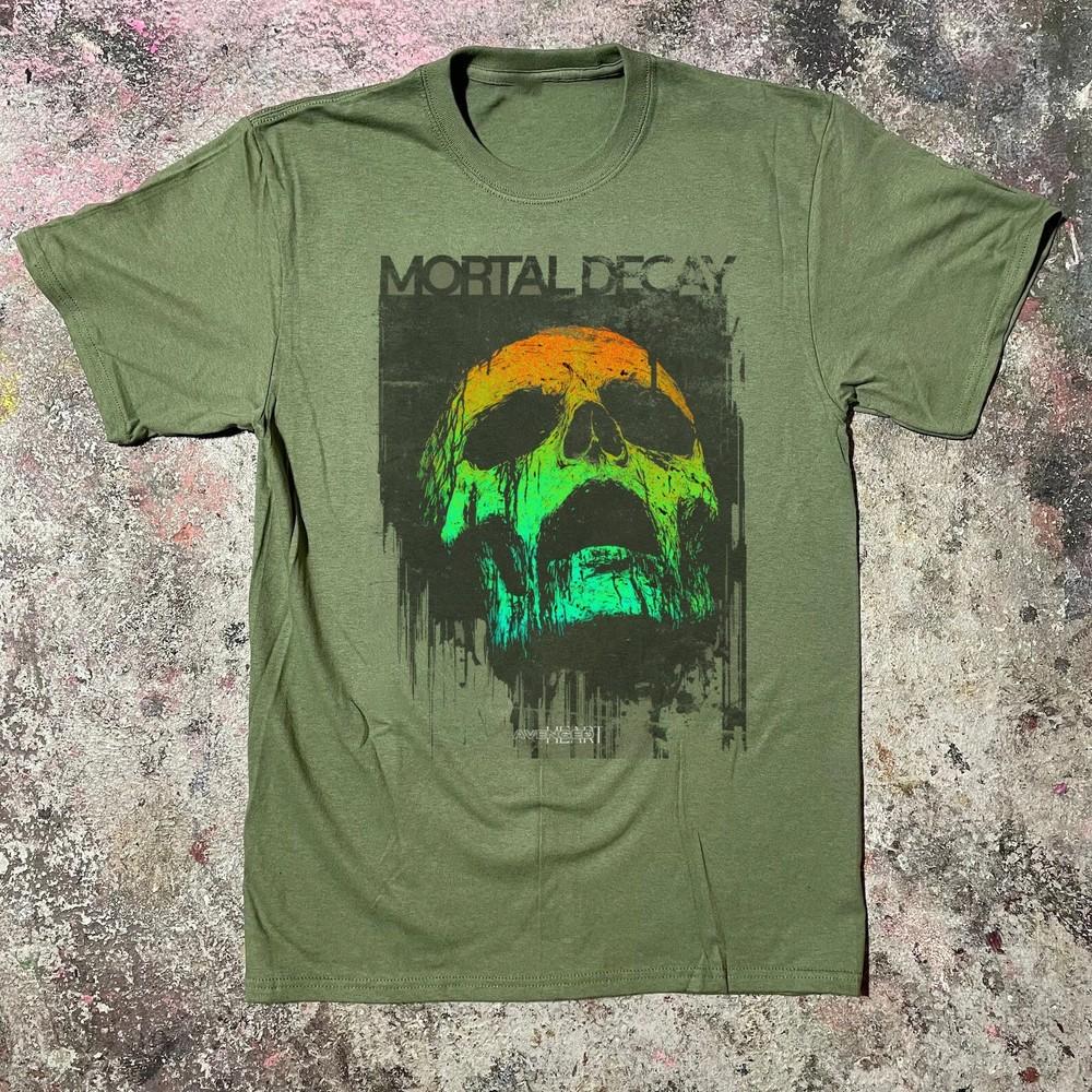 Зеленая футболка Mortal Decay Полный размер S-5XL BL1631 Унисекс футболка XXXXL