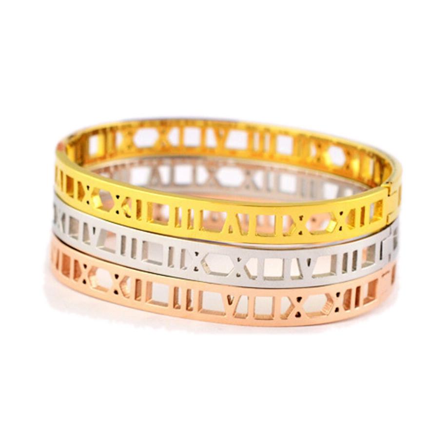 Minimalist Roman Numerals Bracelet For Women And Men Fashion Jewelry
