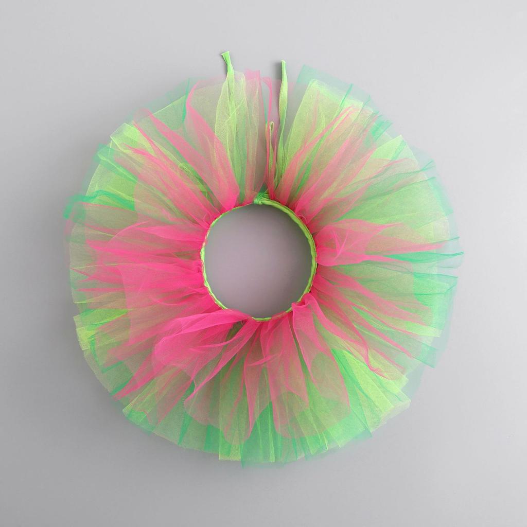 Colored Tulle Ruffled False Collar for Women Three-Layer Fake Collar for Halloween Costume Clown Neck Detachable Collar Shawl