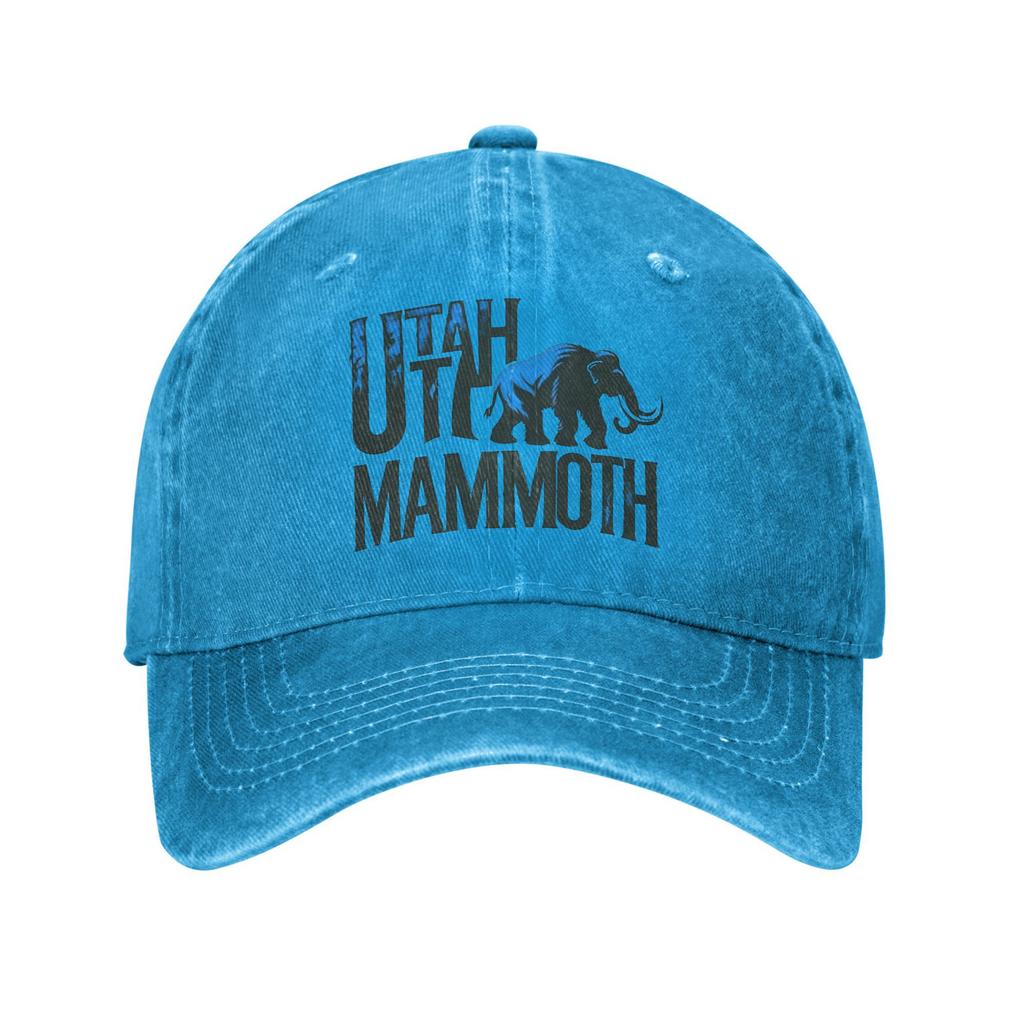 Mode Hockey Team Mammuthus Baseballkappe Unisex Stil Used Look Gewaschen Kopfbedeckung Outdoor Sommer Unstrukturiert Weiche Kappen Hut