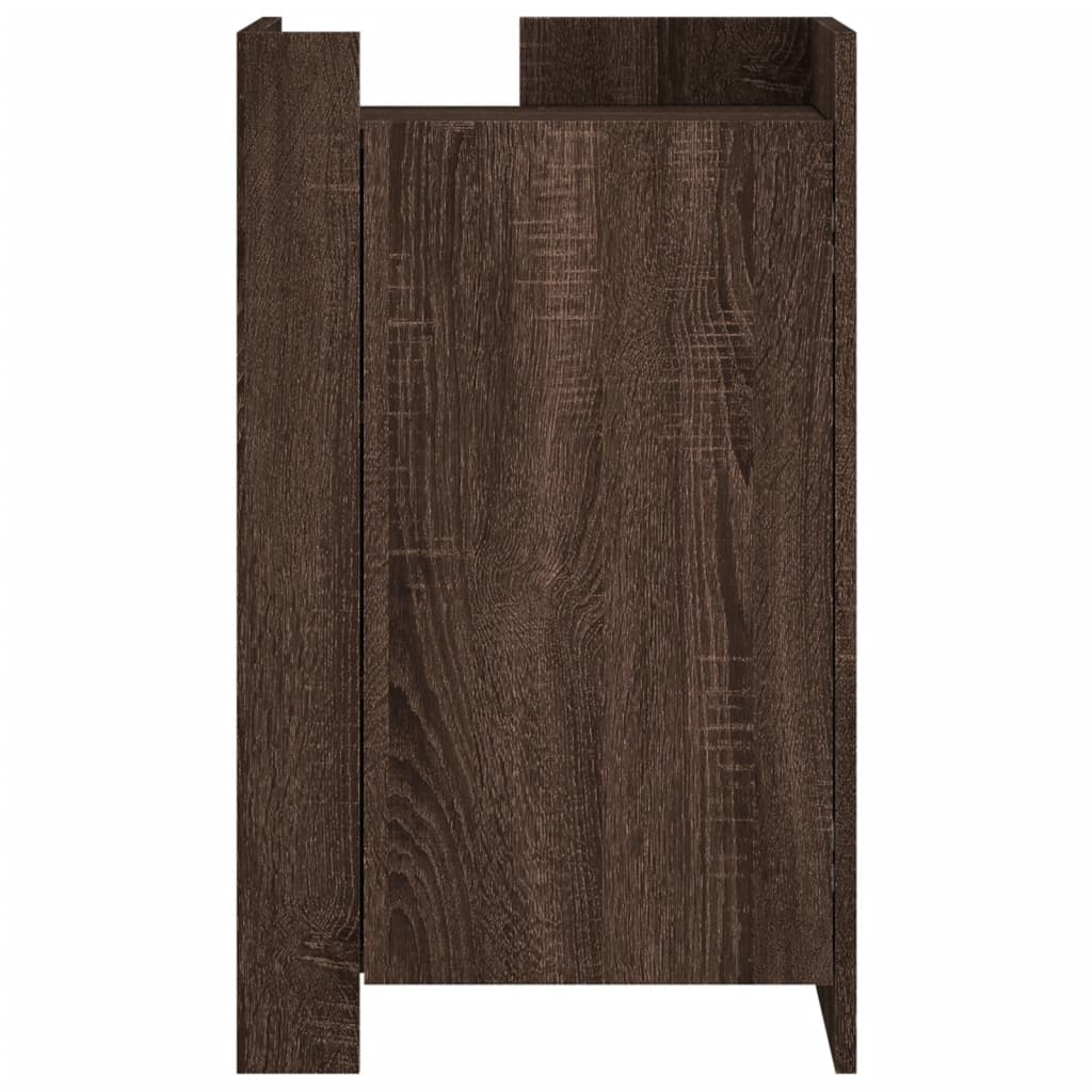 Sideboard in Brown Oak Look 45 x 35 x 75 cm Particleboard