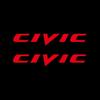 cvuxn1 1pc/2pcs PVC Waterproof Body Window Decoration Stickers For Honda Civic Mugen Bonda Accord City Jazz Car Exterior Accessories