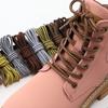 1 Paar gestreifte Seil-Schnürsenkel Lässige Sneaker Runde Schnürsenkel Stiefel Schnürsenkel Qualitäts-Schnürsenkel für Schuhzubehör 70/90/120/150CM