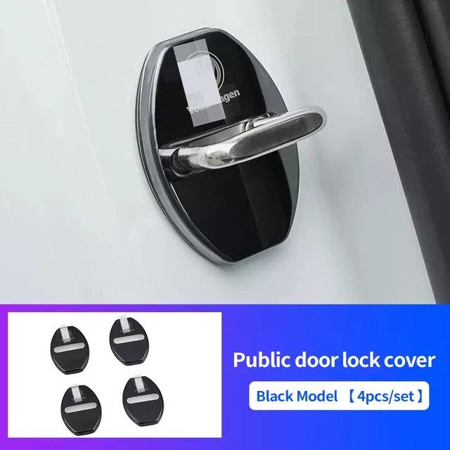 Car Door Lock Buckle Protection Cover For For Volkswagen VW Magotan Passat Golf Tiguan Sagitar Lamando MK7 MK8 Cc ID4 ID3 Bora