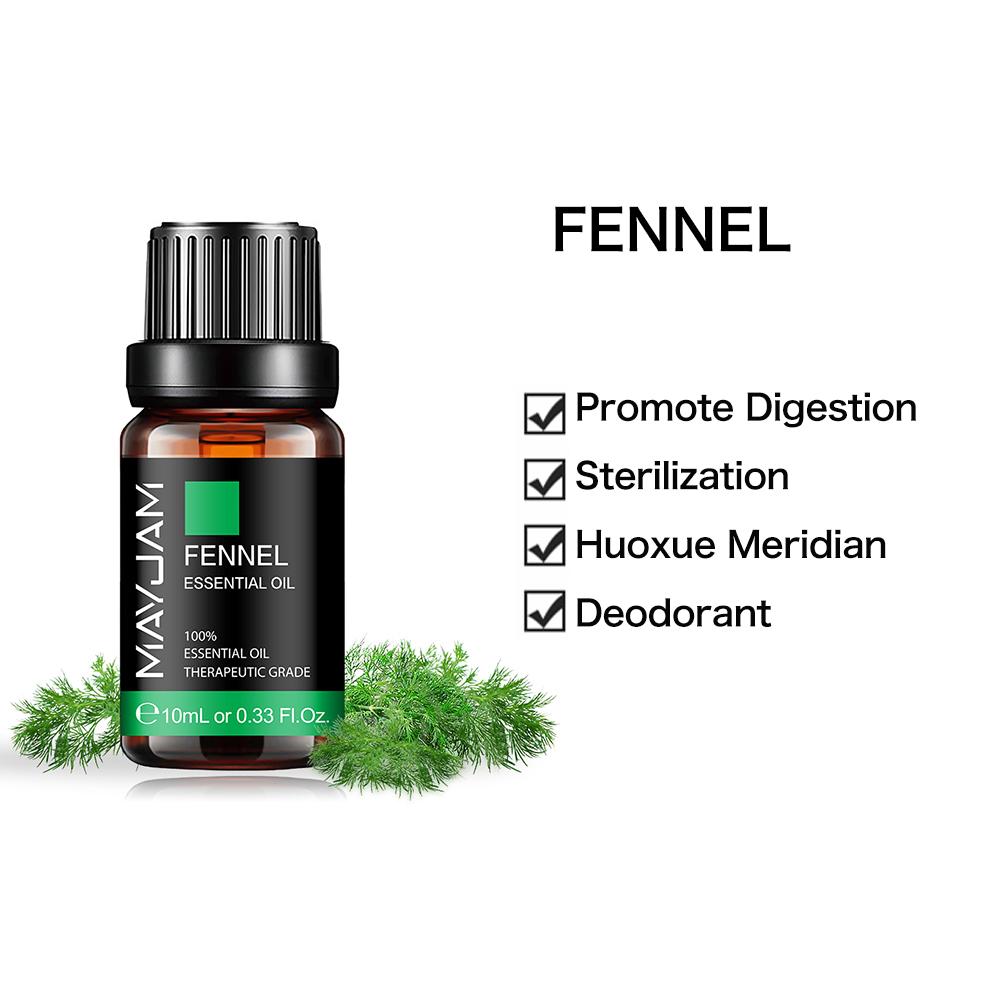 MAYJAM 10ml/30ml/100ml Fennel Essential Oil Air Freshener Aromatherapy Spa Body Care Beauty Skin Care Fragrance Oil