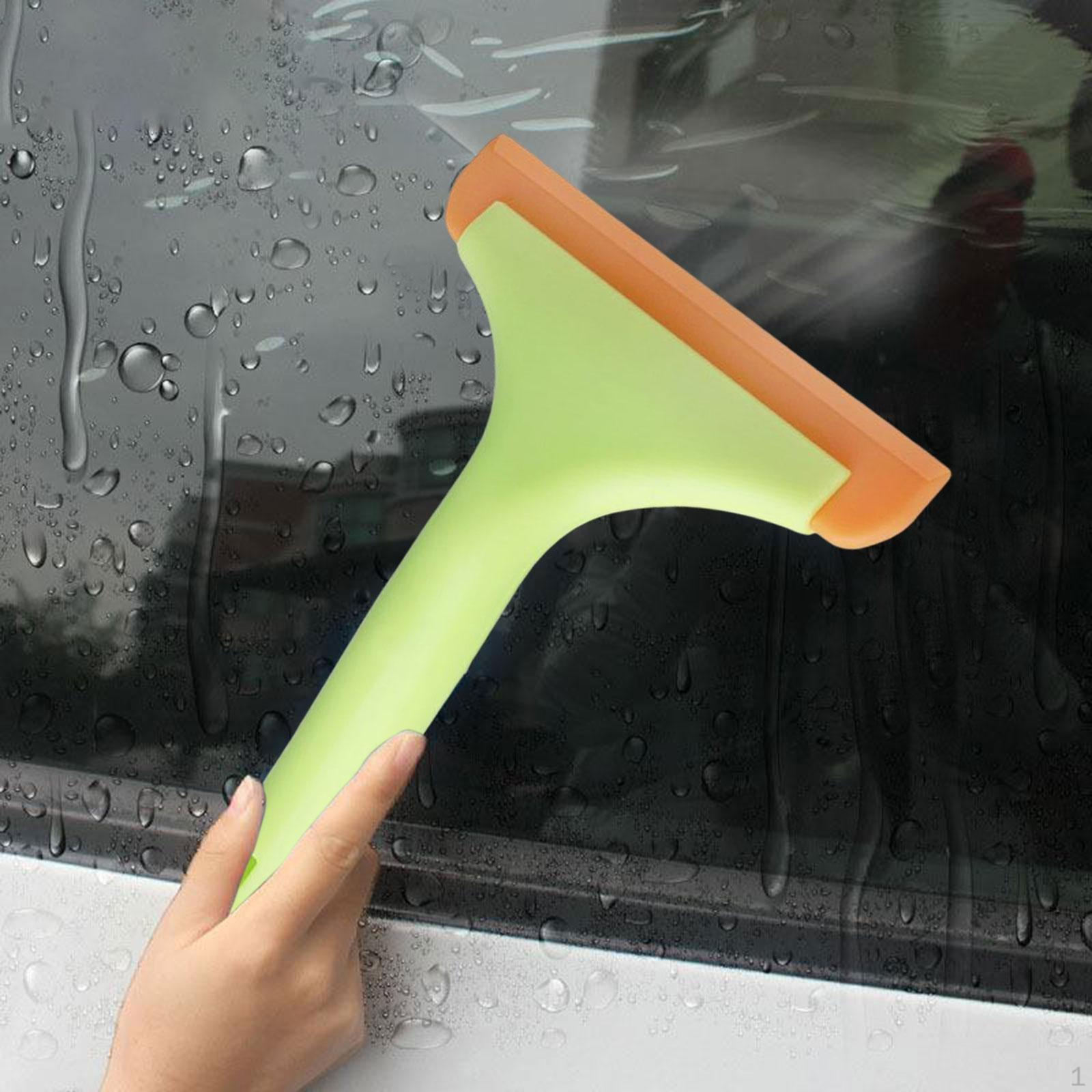 

All Purpose Window Squeegee Shower Super Flexible Silicone Car for Auto orange 15x19cm