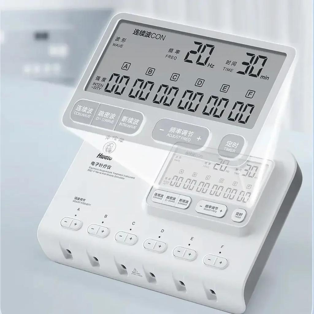 Electrical Acupuncture Therapy Nerve and Muscle Stimulator 6 Channel EMS TENS Electroacupuncture Stimulator Massager Pain Relief