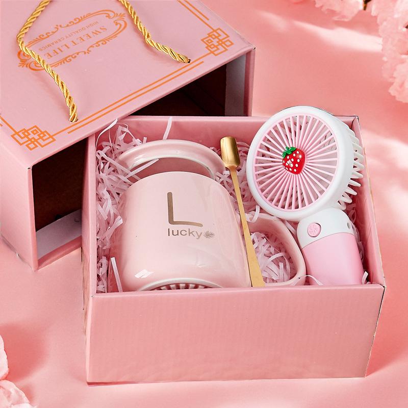 Ceramic 55° Temperature-Control Mug Set with Lid & Gift Box