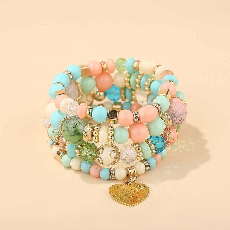 Multi-Layer Elastic Bracelet Fashion Wooden Bead