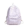 Schoolbag Female Ins Wind Korean Girl Small Fresh Art Student Backpack Tulip Floral College Wind Backpack
