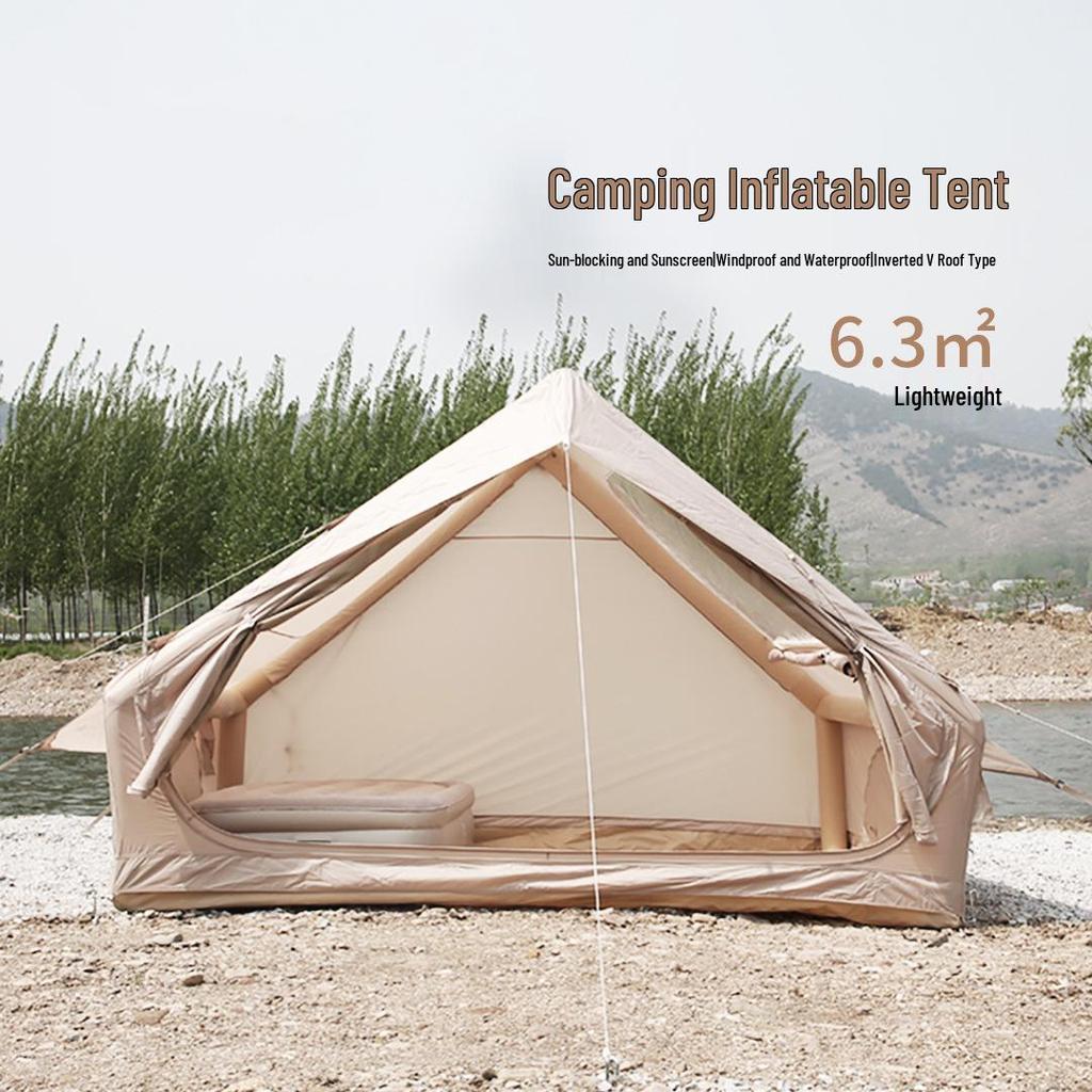 6.3 sqm All-Season Automatic Inflatable Tent for Outdoor Travel