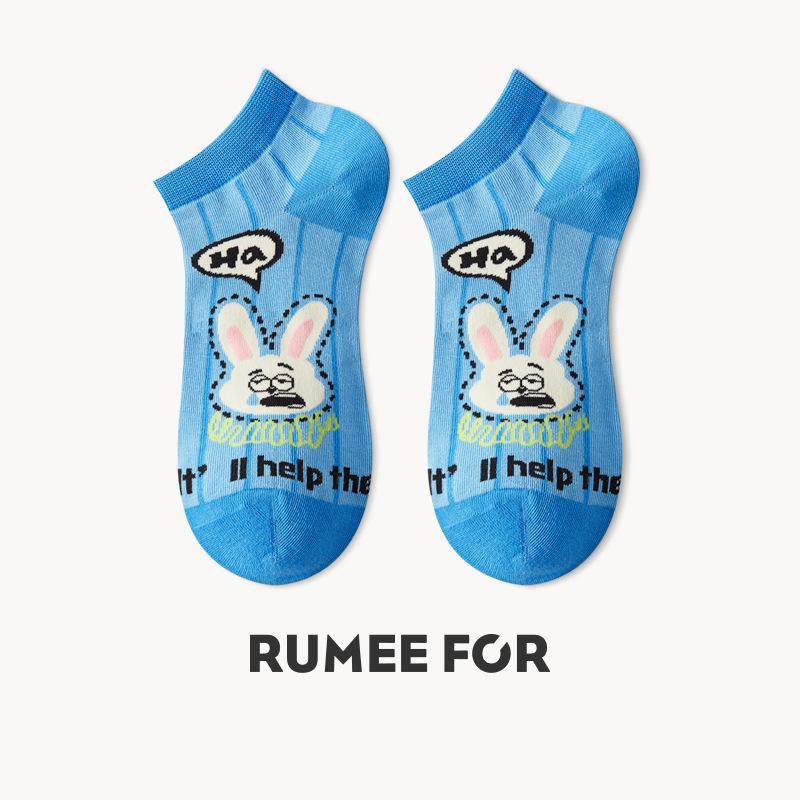 5 Pairs of Women's New Summer Thin Non Slip Breathable Shallow Mouth Invisible Short Boat Socks