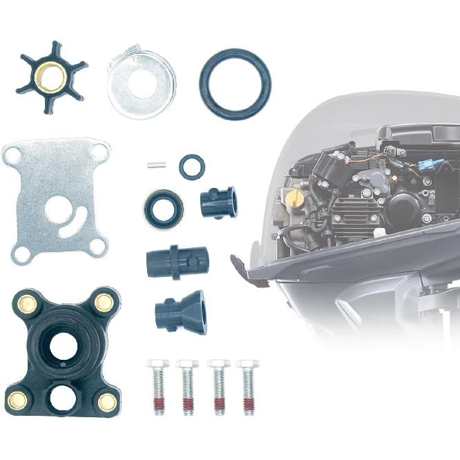 

Water Pump Repair Kits with Housing for Johnson Evinrude 1974-UP 8-15HP 18-3327,394711,0394711,386697,391698,389112,387610