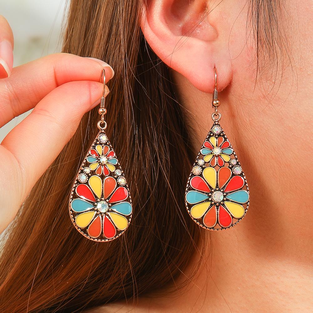 Colorful Summer Earrings for Women Dangle Drop Bohemia Tassel Earrings Vintage Chic Dainty Party Decors Daily Wear Gifts