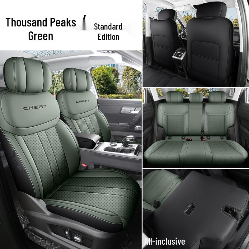 Universal Full Leather Car Seat Cushion for Explore 06 - New Model, Fits Five-Seat, All-Season Use.
