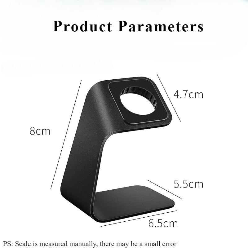 1 suport din metal din aluminiu pentru încărcare pentru ceas