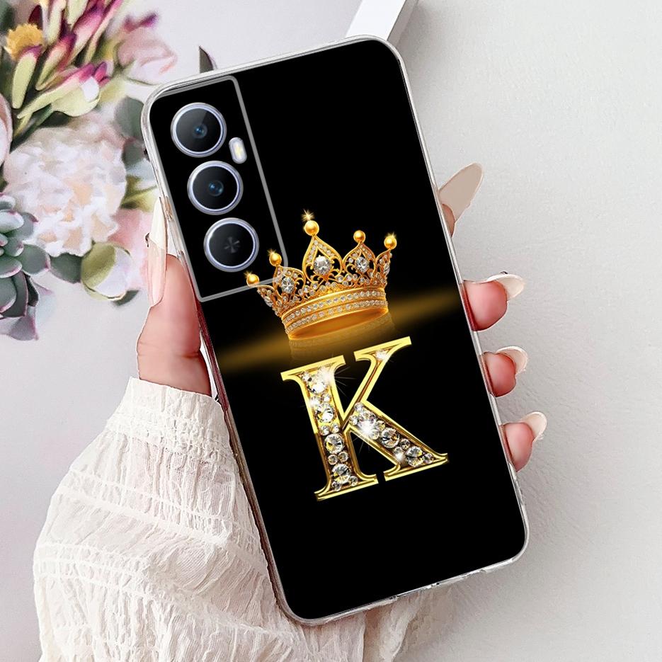 For Realme C65 4G Case RMX3910 Clear Silicone Luxury Letters Cover Soft Slim Phone Case For Realme C65 RealmeC65 4G Fundas Shell