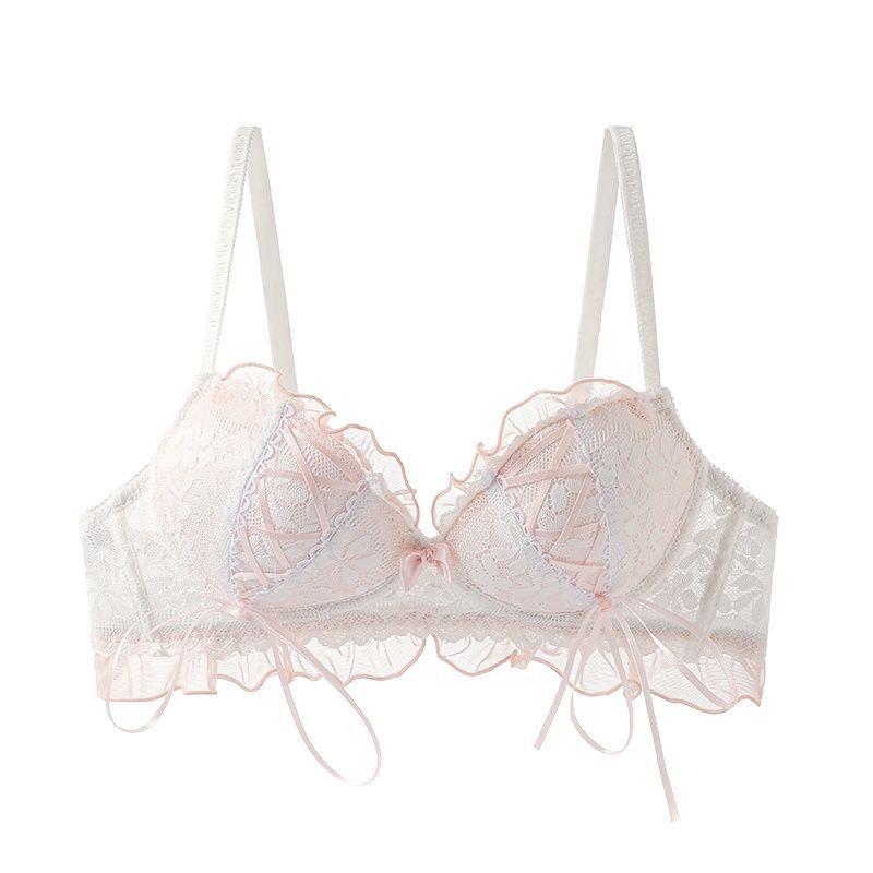 Underwear Women s New French Lace Sexy Gathering Bra Bra 32/70ABC