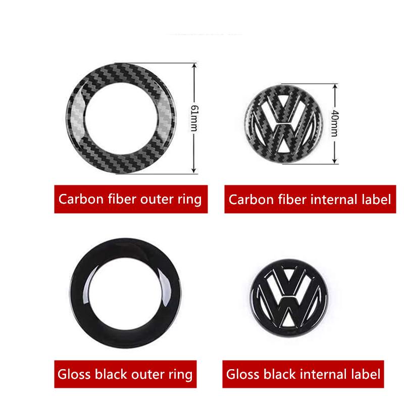 For VW Volkswagen Jetta MK5 Golf New Car Steering Wheel Stickers for Volkswagen Golf 4 5 Bora 4 motion MTM MK7 Caddy Blue Motion