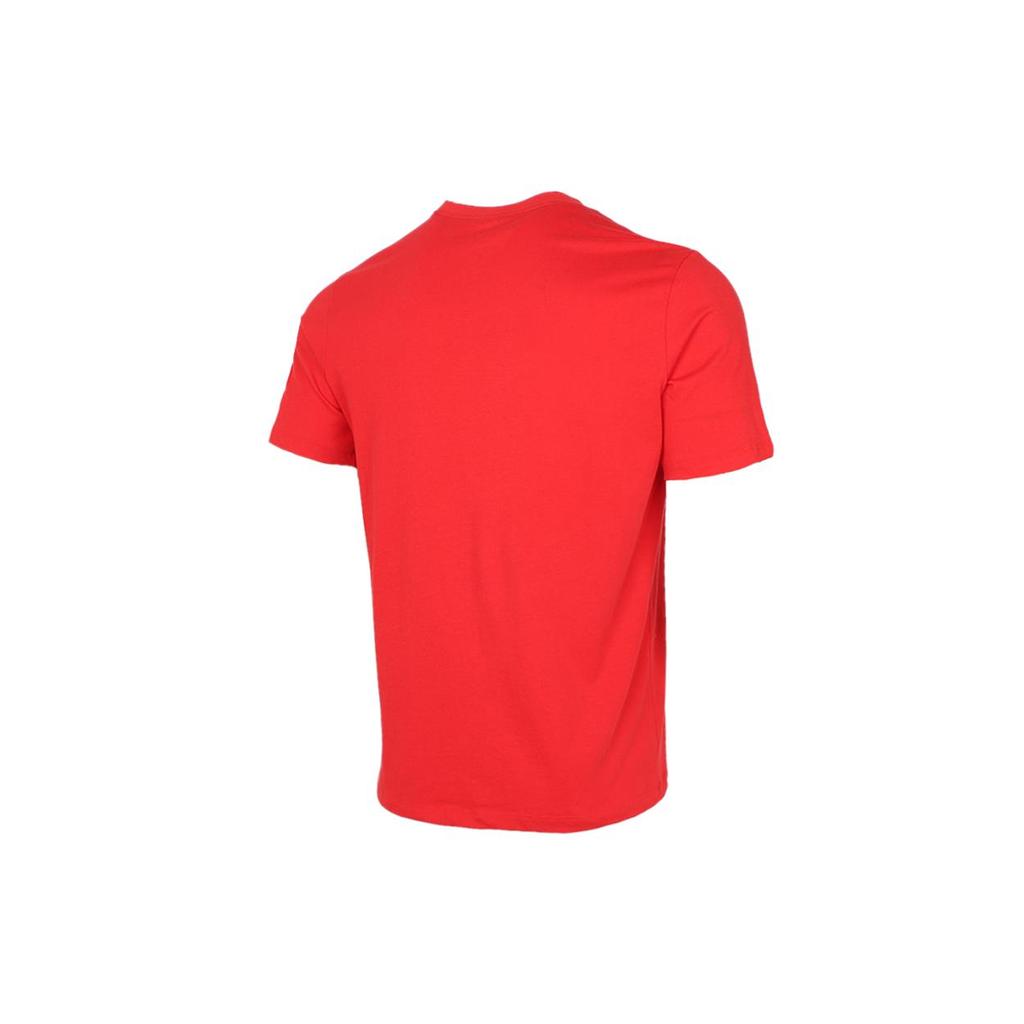 Nike T Shirts Men's Red Crew Neck Moderate Straight Fit DC5095-657