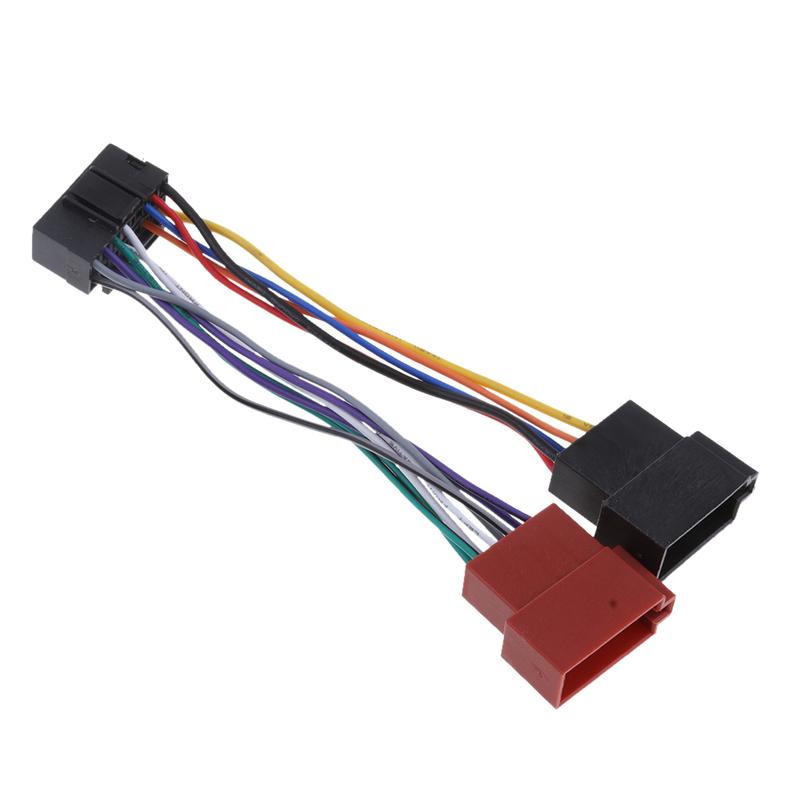 Car Radio Adapter Cable 16pin DIN ISO Socket For JVC Connections