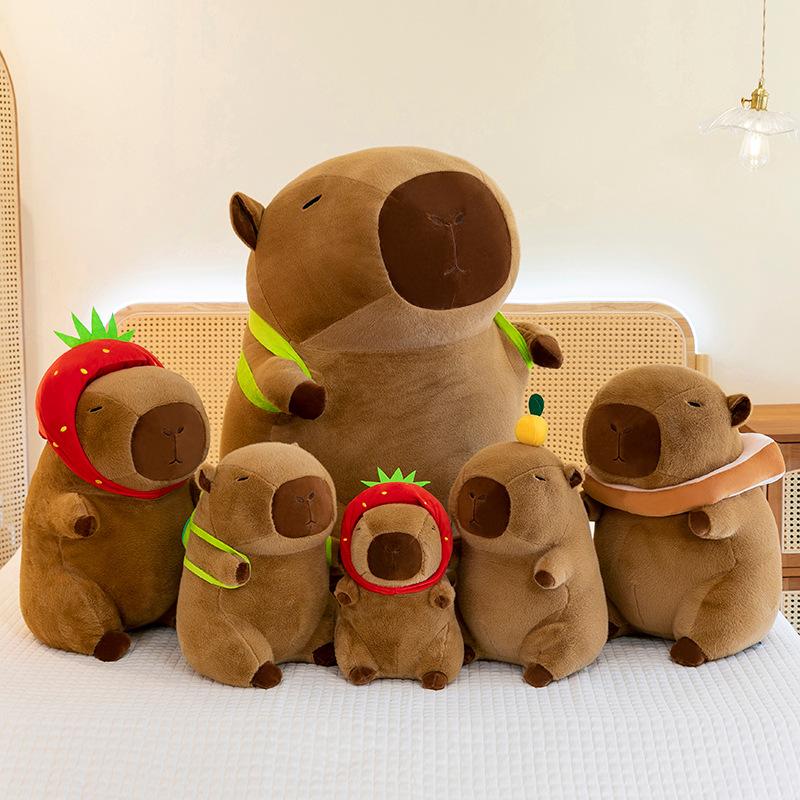 Capibara Series Capybara Plush Toy Cute Capybara Doll Throw Pillow Water Guinea Pig Doll Gift