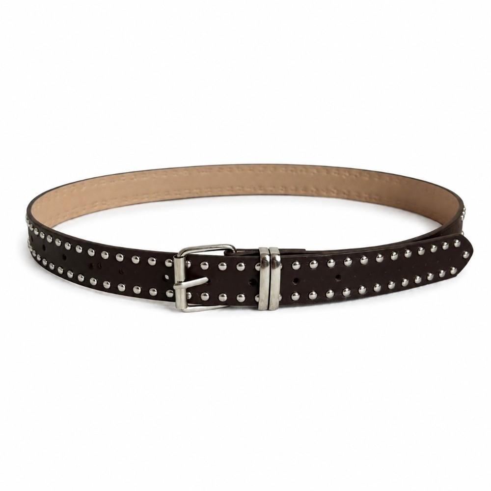 Adjustable Women's Rivet Belt PU Leather Decorative Jeans Belt New Buckle Belt for Skirt