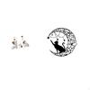 Elegant Animal Family Sculptures And Metal Wall Art Decor Featuring Elephant Cat Room Bedroom
